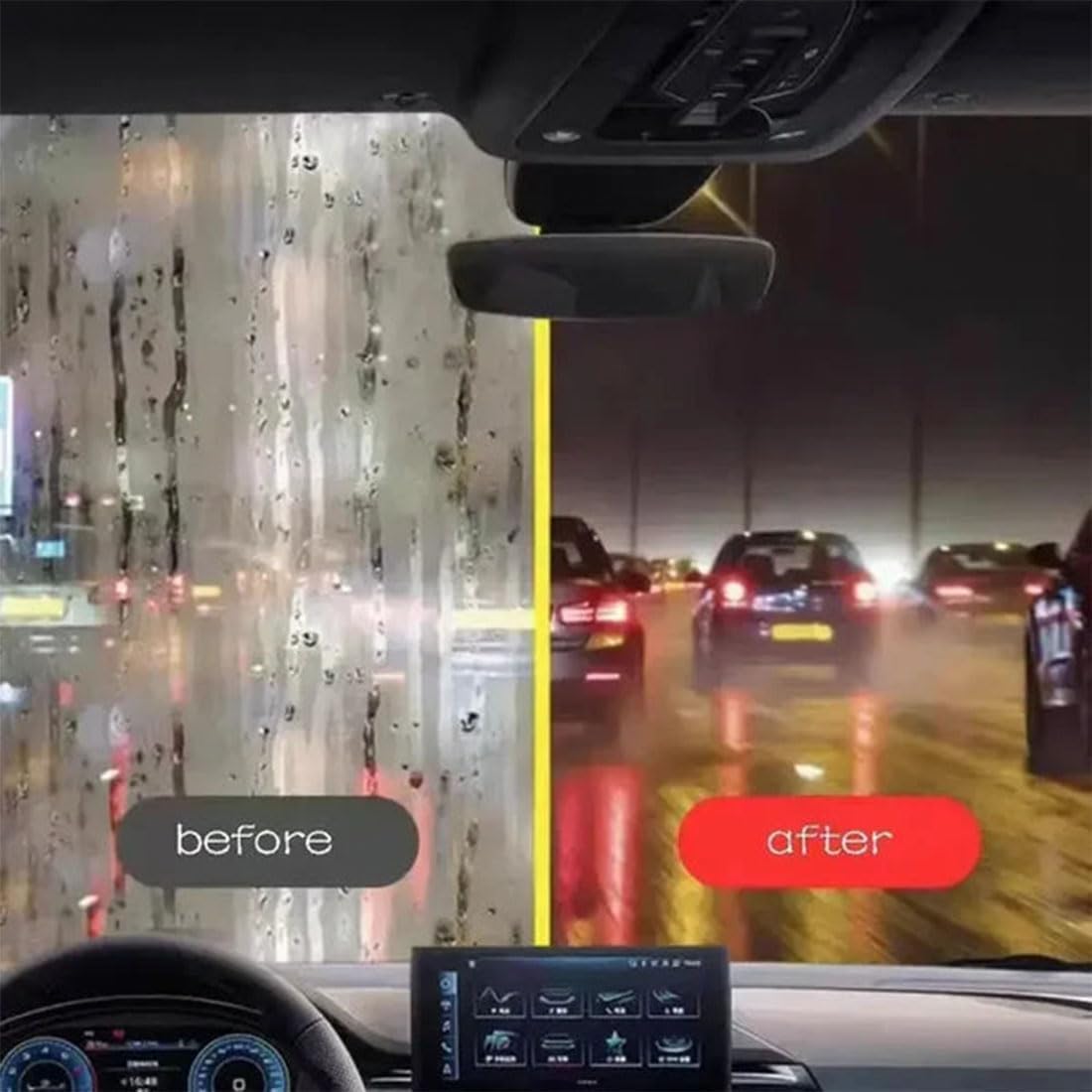 Automotive Oil Film Cleaning Brush, OilFilm Cleaning Brush For Car Windows 2.0, 2025 Upgraded Windshield Oil Films Remover for Car Windows with Refill, Improves Clarity (Green2.0,3)