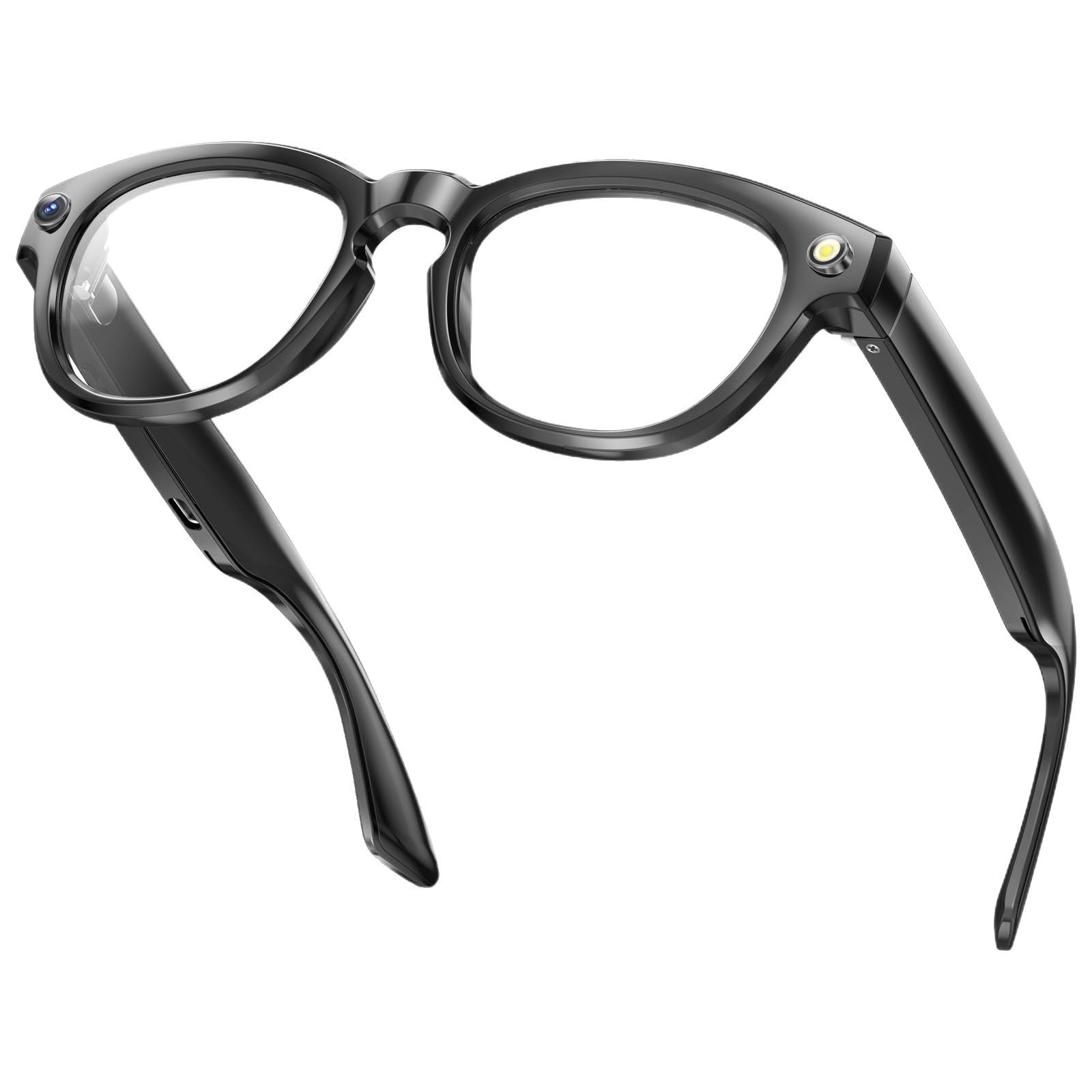 CyanVue Al Smart Glasses 8MP Camera Real-Time Translation Video Recording 32GB Storage Anti-Blue Light Bluetooth Audio for Travel