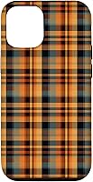 Vista 28 de Plaid Orange Brown Fall Harvest Muted Colors Print Pattern Case for iPhone 16