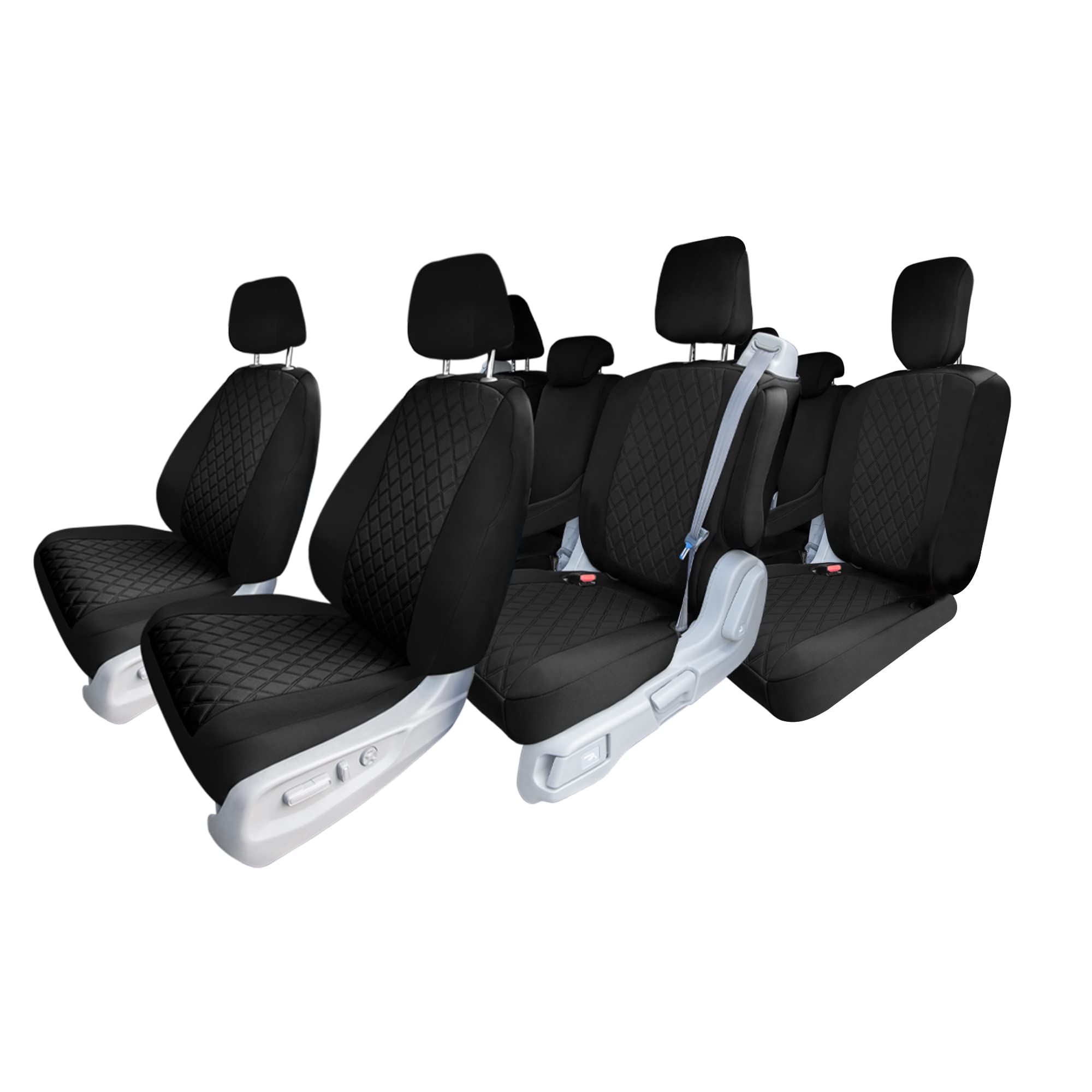 FH Group Custom Fit Car Seat Covers Specifically Made for 2018 2023 Honda Odyssey 3 Row Full Set
