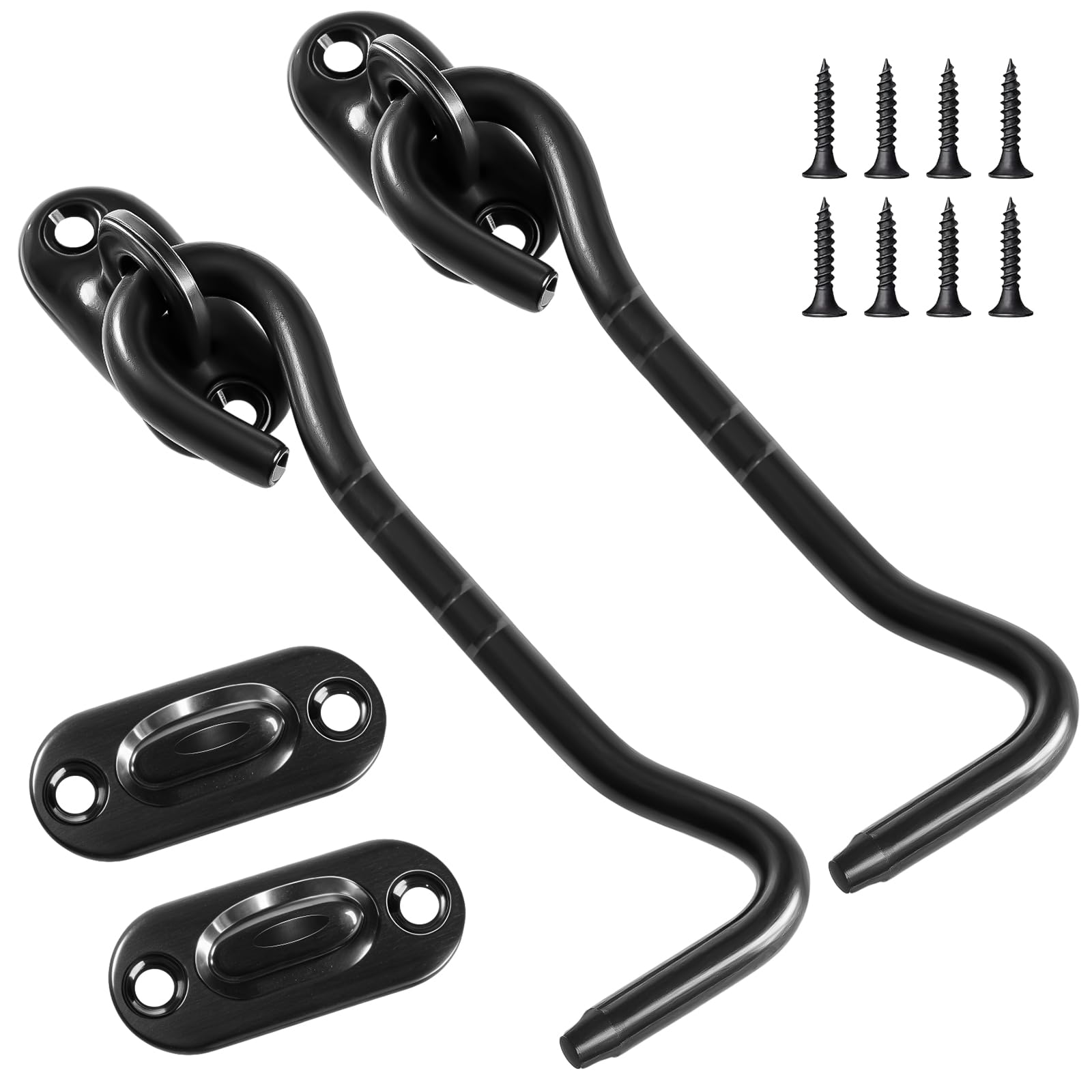 kuou 2 Pack 4 inch Hook and Eye Latch