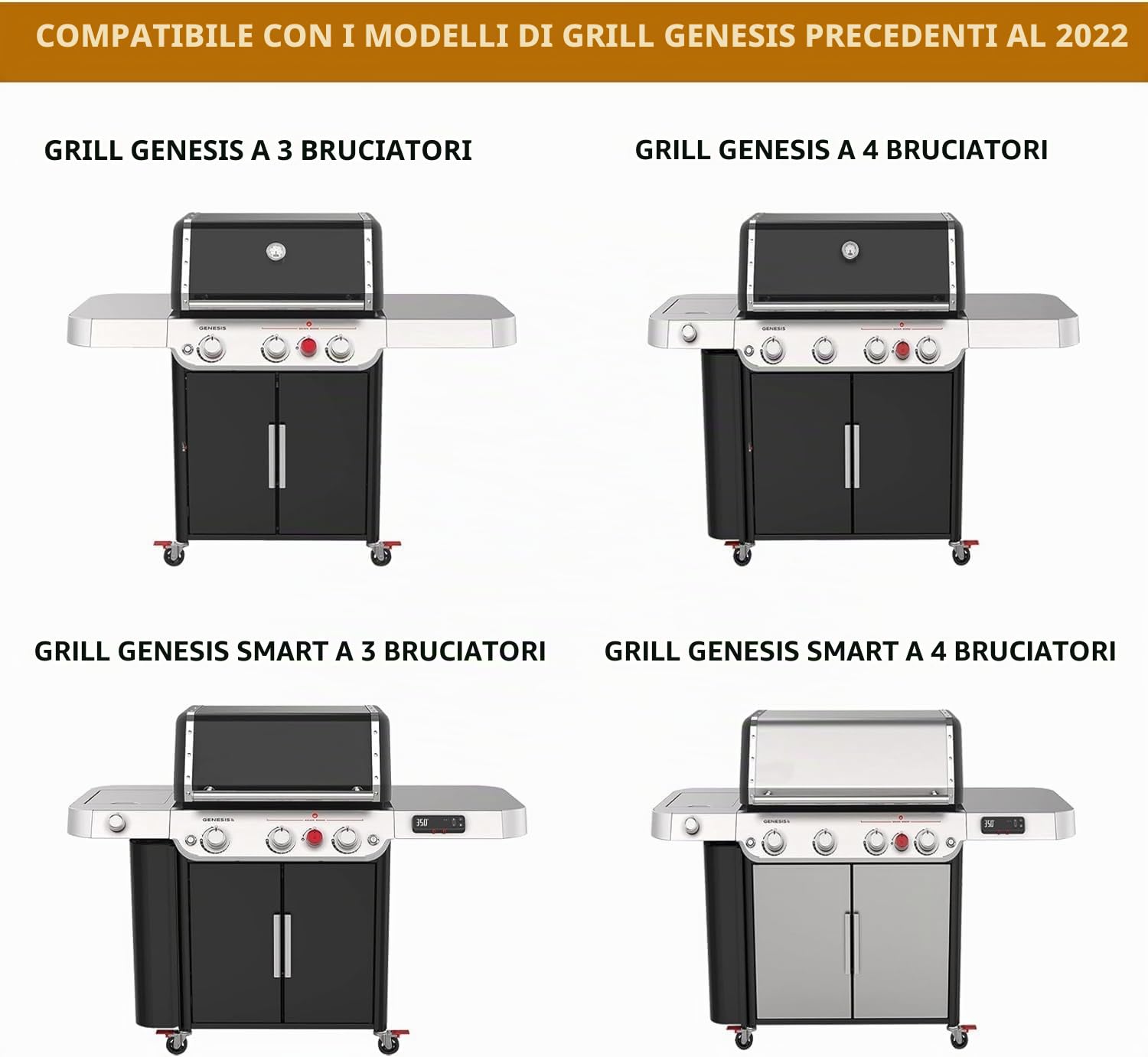Onlyfire Cestello Verdure per Barbecue, Cestino per Grigliate in Acciaio Inox con Manico Staccabile, per Griglie a Gas Weber Genesis E/S/EX/SX/EPX 325 335 425 435 (2022), per Verdure, Pesce, Carne