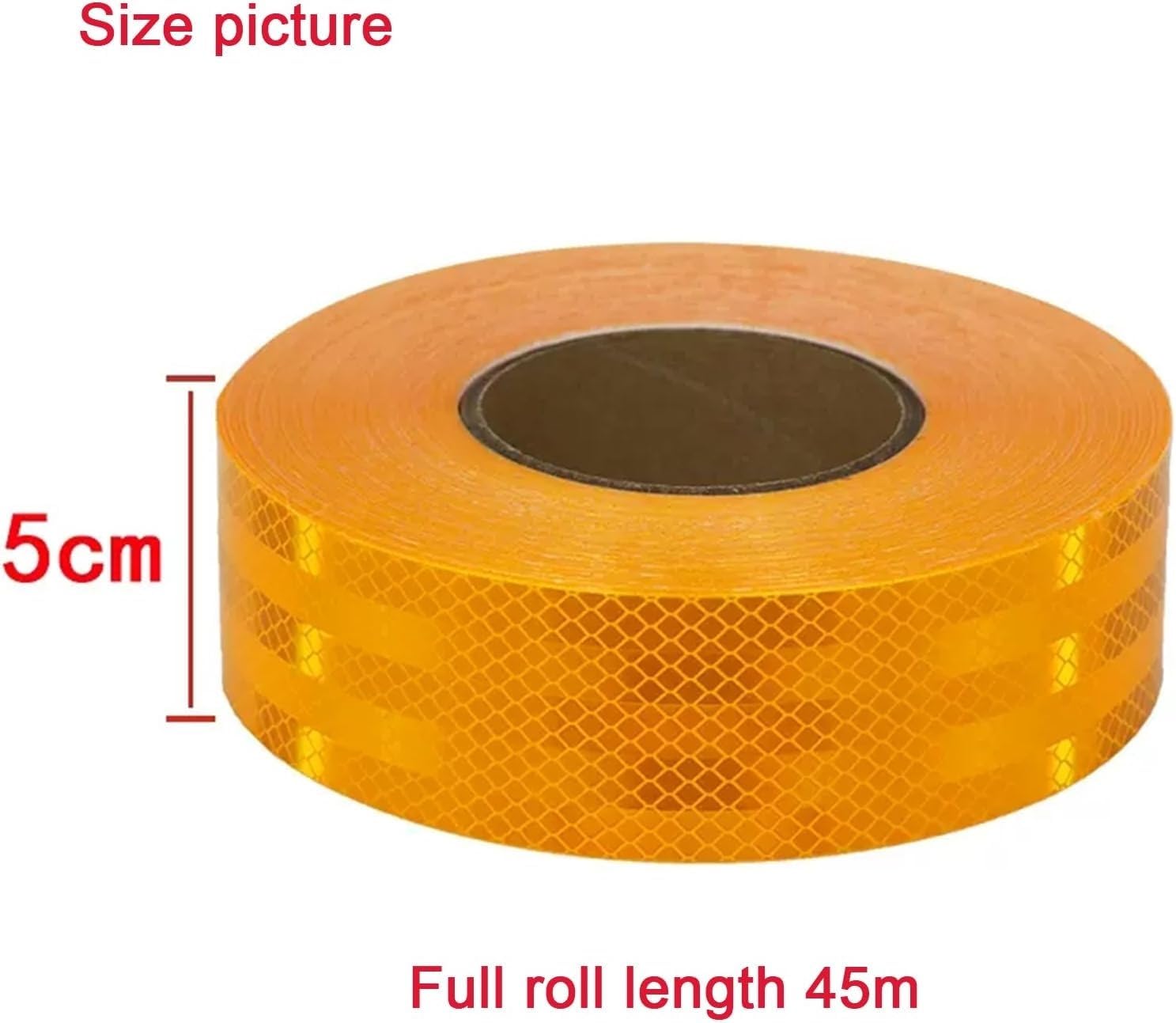 Taśma ostrzegawcza odblaskowa, Taśma ostrzegawcza odblaskowa 45m x 5cm wielokolorowa PVC 1 rolka(Unique Colour)