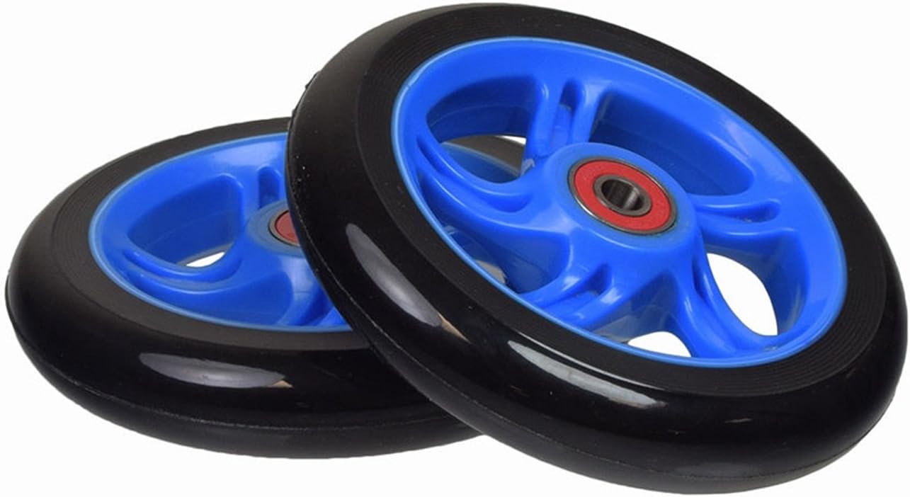 125 mm Wheel for the Razor A3 Kick Scooter, Black Wheel Blue Hub