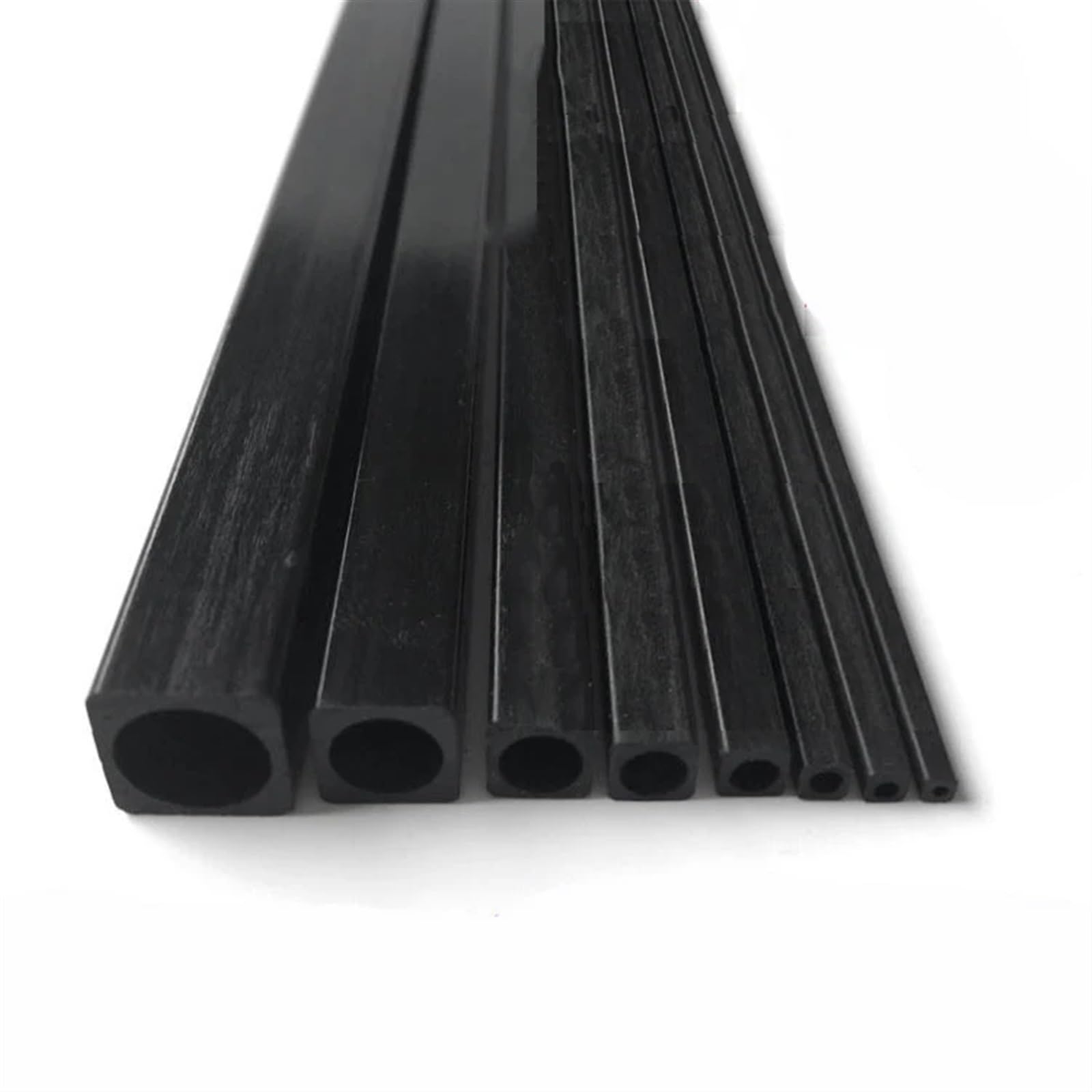Kwadratowa rura z włókna węglowego | Kwadratowe rurki z włókna węglowego w wielu rozmiarach do dronów RC(6x6x3x500mm-4pcs)
