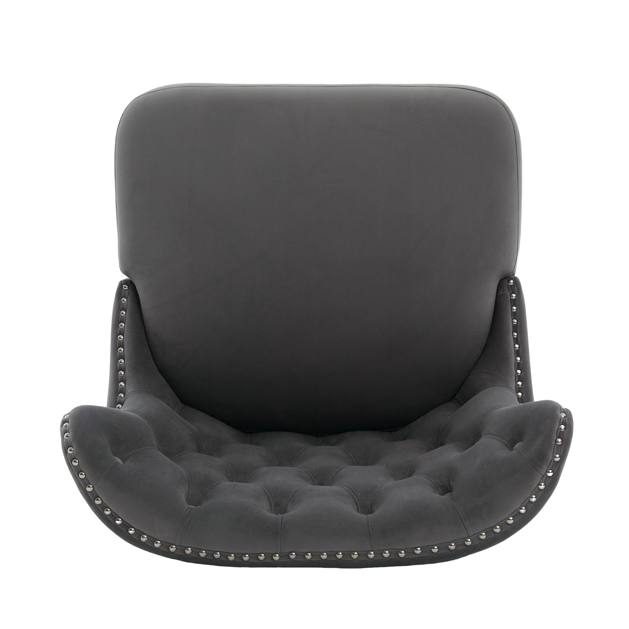 Silla de sofá con tira de botones de terciopelo y tamaño de puntos, diseño moderno sin brazo con remaches y patas de madera maciza para sala de estar, dormitorio.