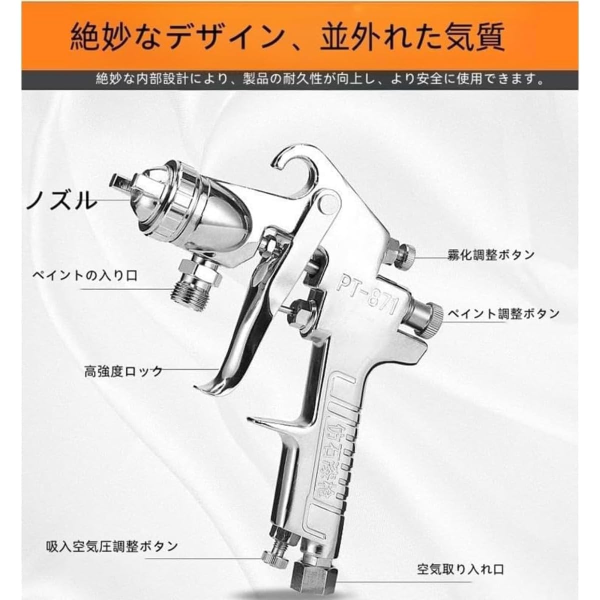 Amazon | LOADFUN 塗装用圧送タンク 加圧式エアースプレーガン 大容量 