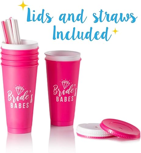 Miniatura 4 de Pop Fizz Designs Tazas de despedida de soltera 6 unidades, suministros de despedida de soltera, tazas de despedida de soltera, copa de novia, tazas