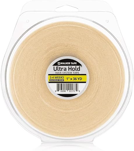 Walker Tape Ultra Hold Waterproof Double-Sided Hair System Wig Tape – All-Weather Resistant, Maximum Hold Up to 2-4 Weeks,...