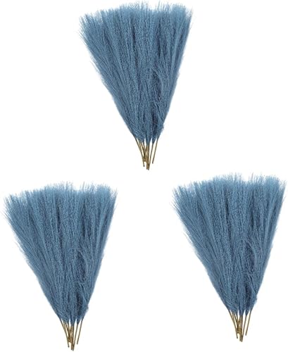 Miniatura 10 de Artibetter 20 piezas de adornos artificiales secos para el hogar, ramas de pampa, flores artificiales, arreglos florales falsos, papel para el hogar