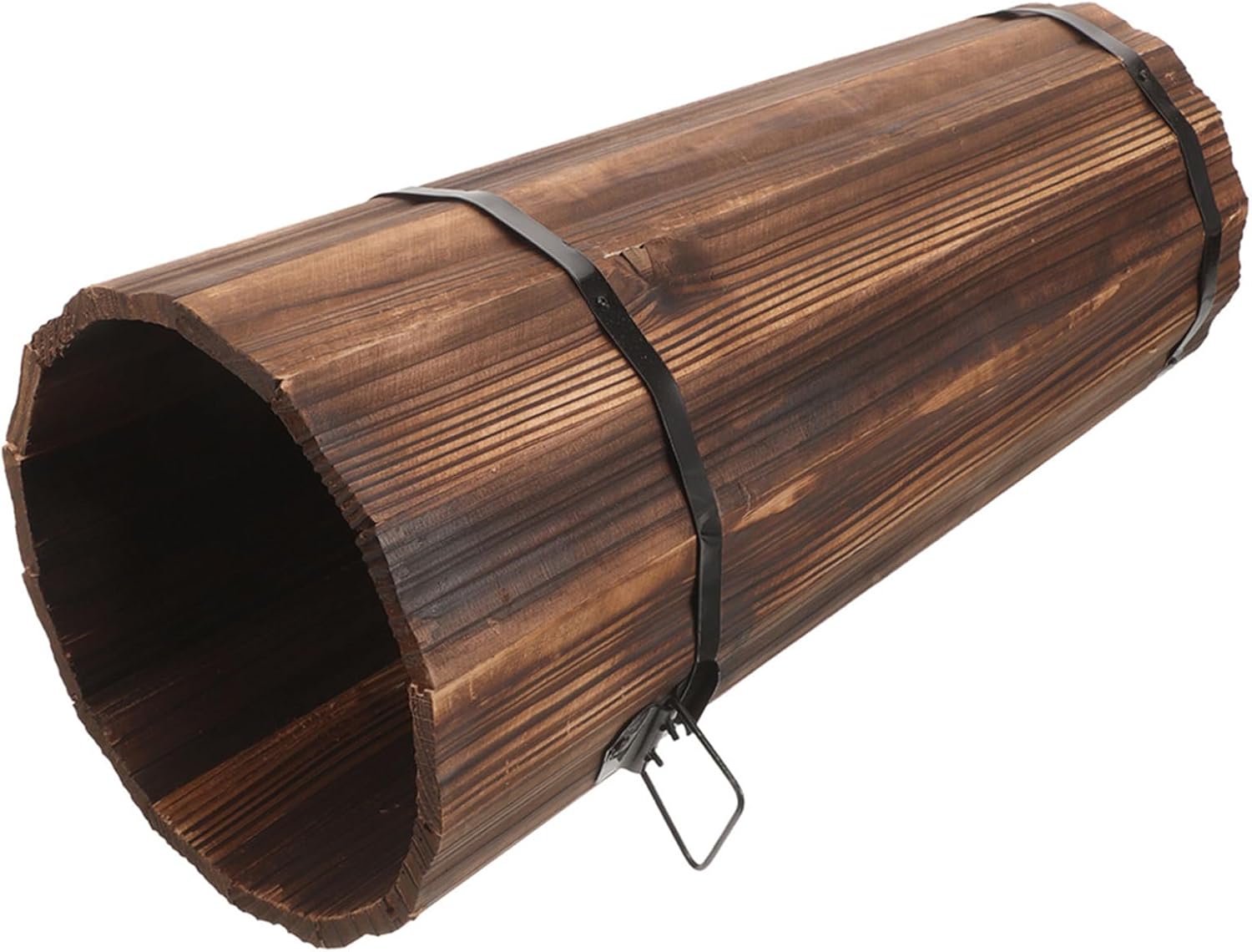 Solid Wood Indoor Umbrella Stand with Multi-Purpose Storage for Canes Rain Gear and Fans Compact Stylish Entryway Organizer Enhancing Home Decor and Saving Space