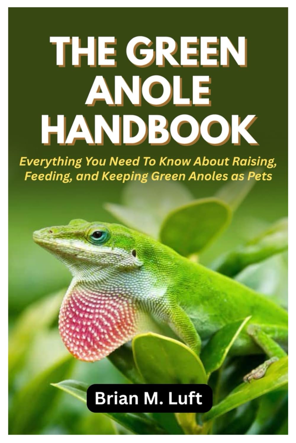 The Green Anole Handbook: Everything You Need To Know About Raising, Feeding, and Keeping Green Anoles as Pets