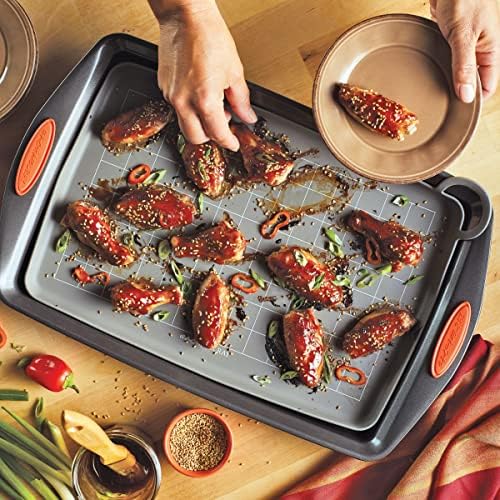 Rachael Ray Tools and Gadgets Silicone Nonstick Roasting and Baking Mat, 10 Inch x 14.75 Inch, Gray - Thumbnail 4