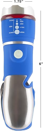 Miniatura 2 de Stalwart 75-WL2005 Linterna LED multiherramienta, todo en una herramienta de luz para emergencia, camping y coches por (azul)