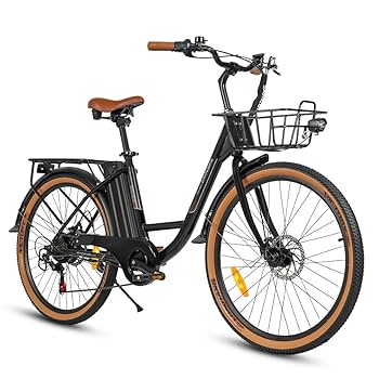 マリオ E-BIKE 電動アシスト自転車 26インチ ブラック Amazon | SAMEBIKE 前カゴ付き 電動アシスト自転車 26インチ