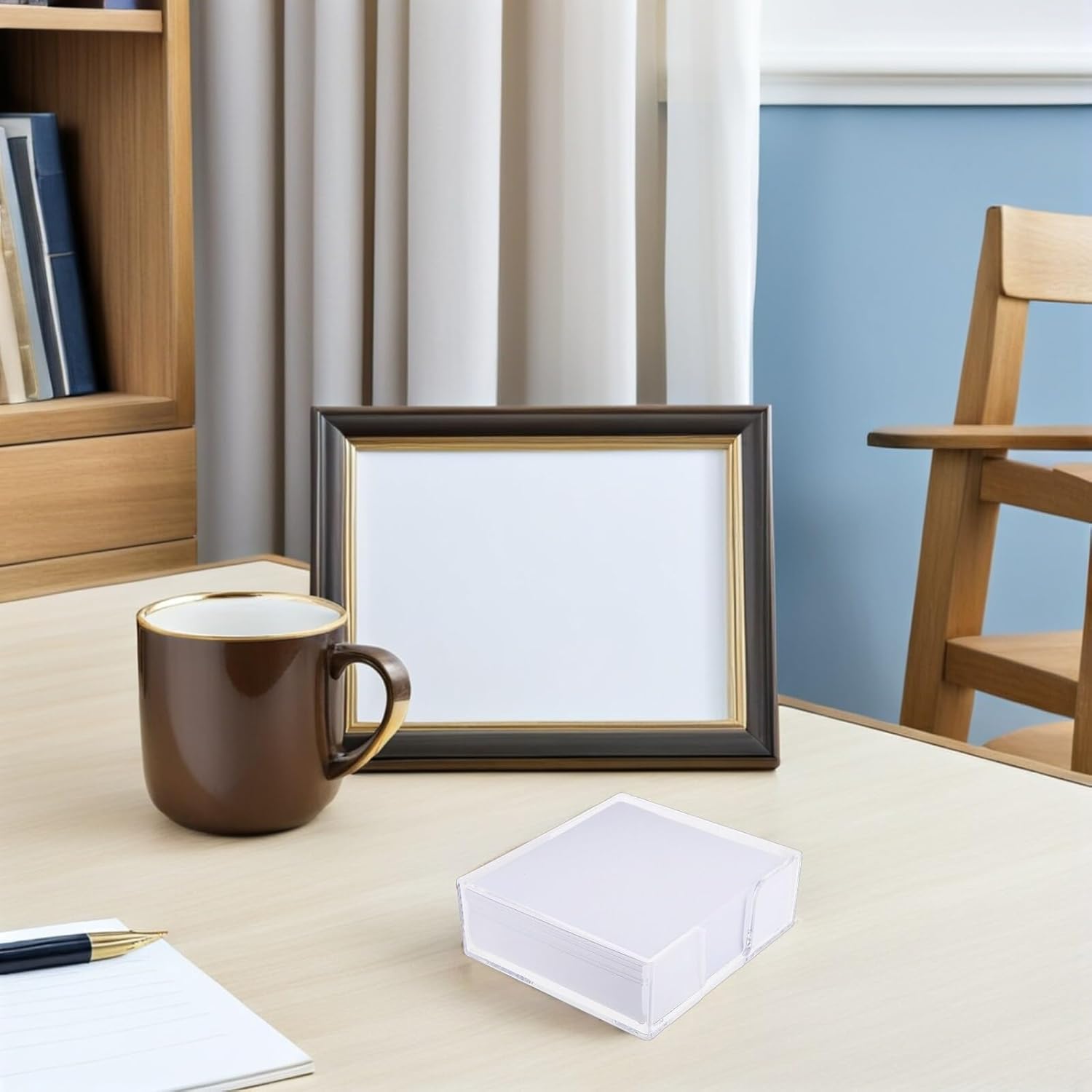 Ciieeo 1200-sheet Boxed Memo Note Paper Set with Dispenser, Blank Writing Memo Pads and Notepad Holder for Office and Home Reminders