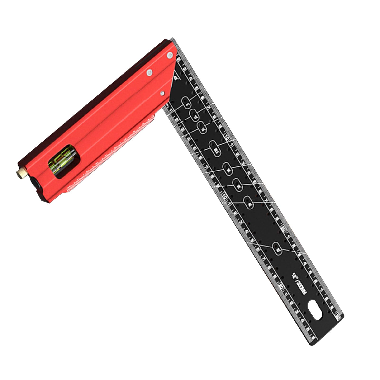 Équerre de menuiserie professionnelle de précision, plusieurs angles, outil de mesure pour un marquage et un dessin précis