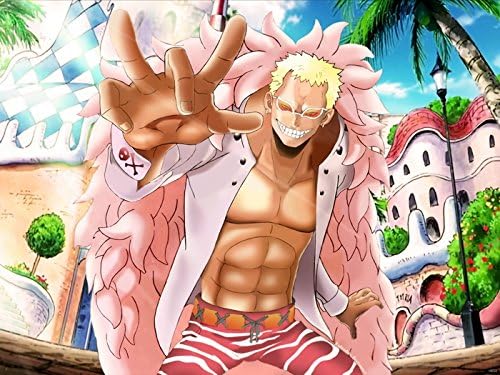 Amazon Com Wv6033 Donquixote Doflamingo One Piece Anime Manga Art 16x12 Print Poster Posters Prints