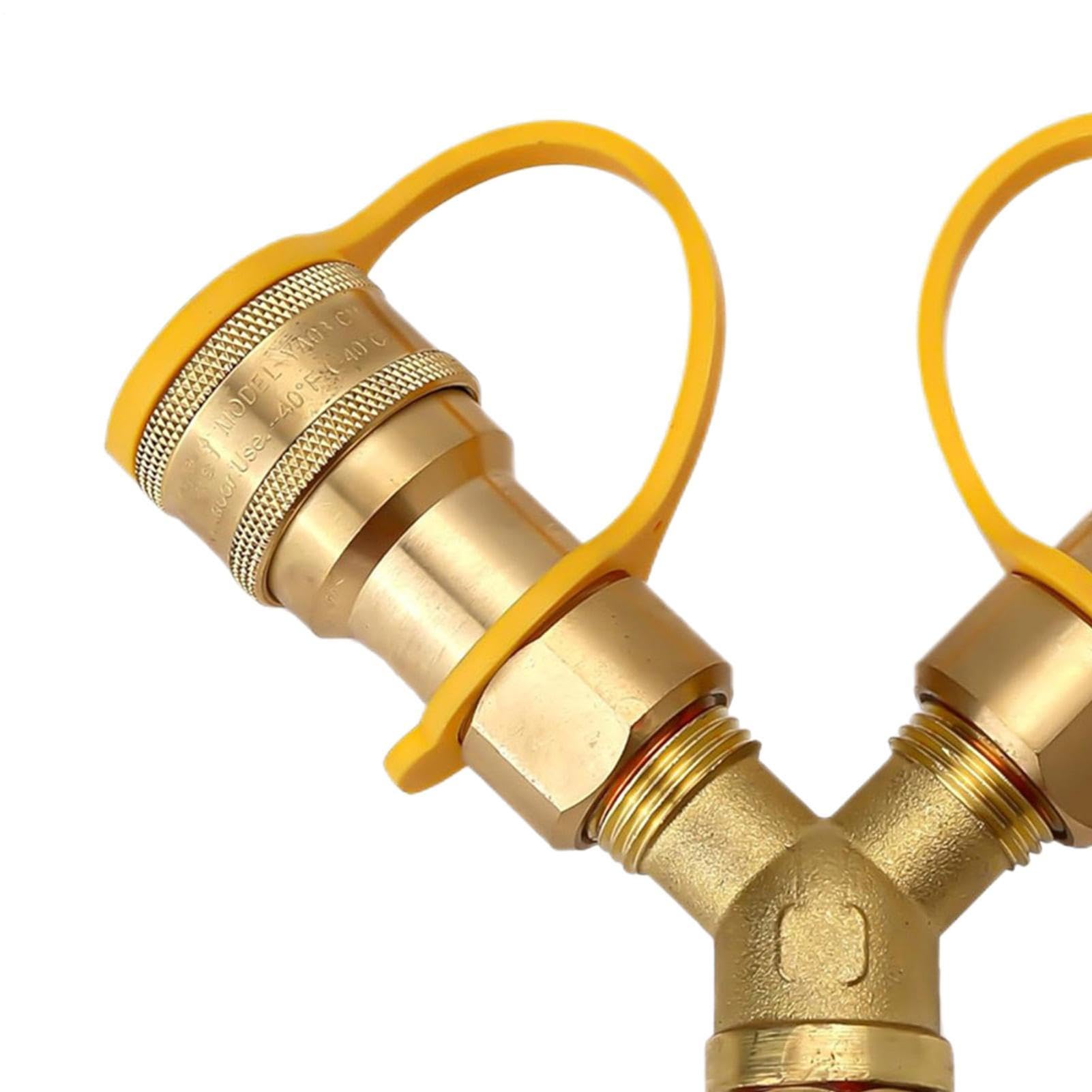 Conexión Rápida De Gas Equipo Portátil En Latón Con Desconexión Rápida | Kit Conexión Instantánea Gas Latón Para Hogar, Interior, Exterior, Cocina, Baño, Parrilla, Barbacoa, Soldadura Y Corte