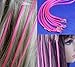 18" Micro Rings Loop Human Hair Extensions /10 Strands/ Pink