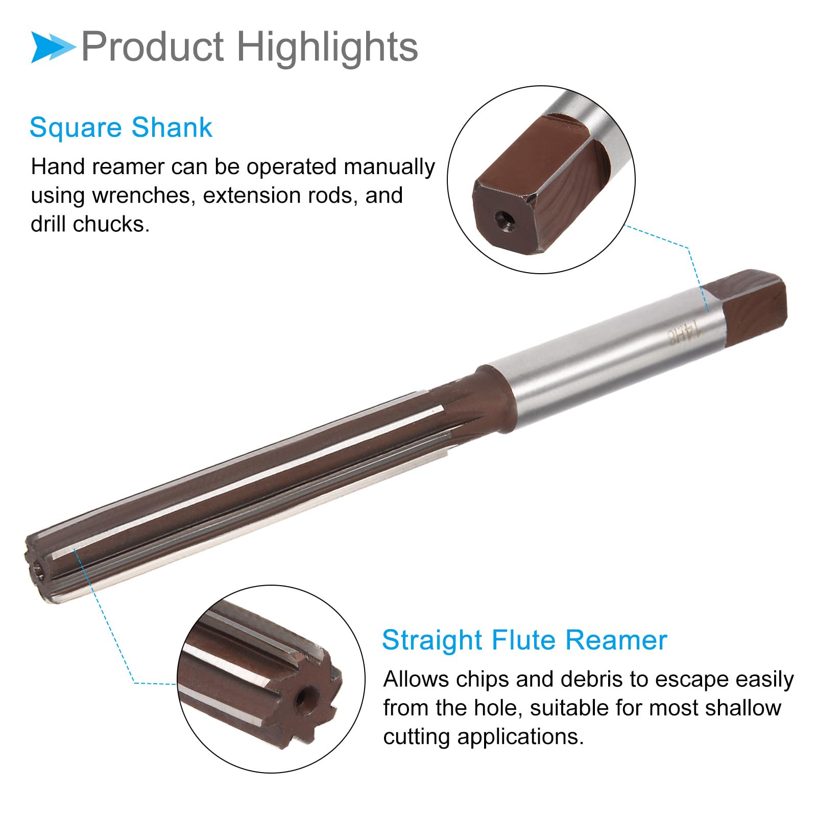 Alesatore A Mano 19mm | 8 Scanalature H8 | Per Alluminio, Ferro, Rame, Plastica E Legno - Foto 10