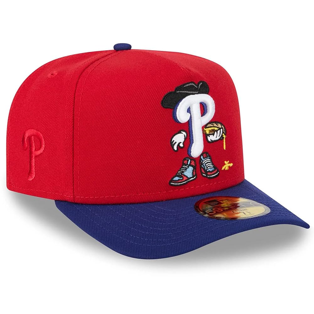 New Era Philadelphia Phillies 59FIFTY Cartoon Fitted A-Frame Cap Hat