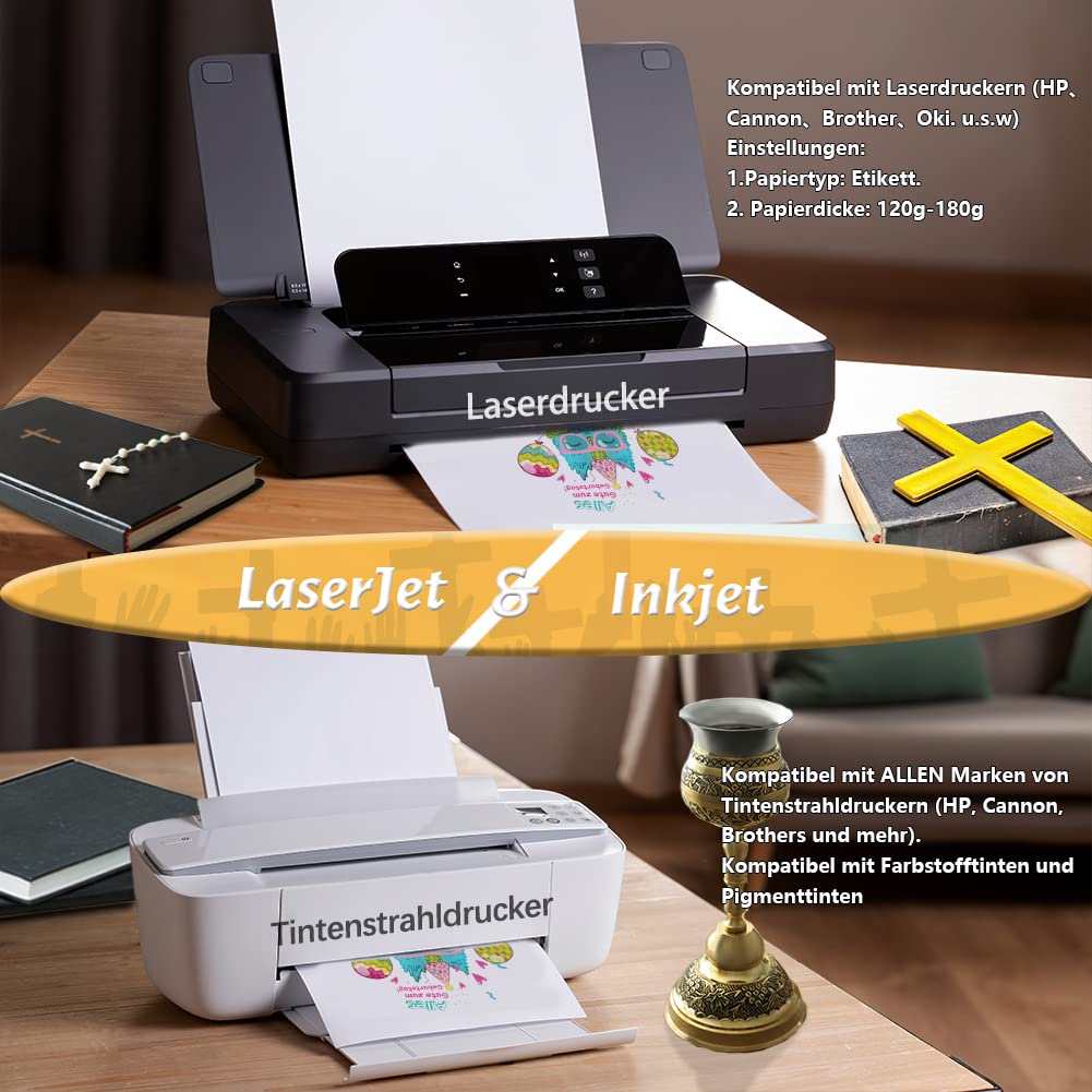 Film Transfert Pour Bougies TransOurDream - A5 - Imprimante Laser/Jet D'Encre