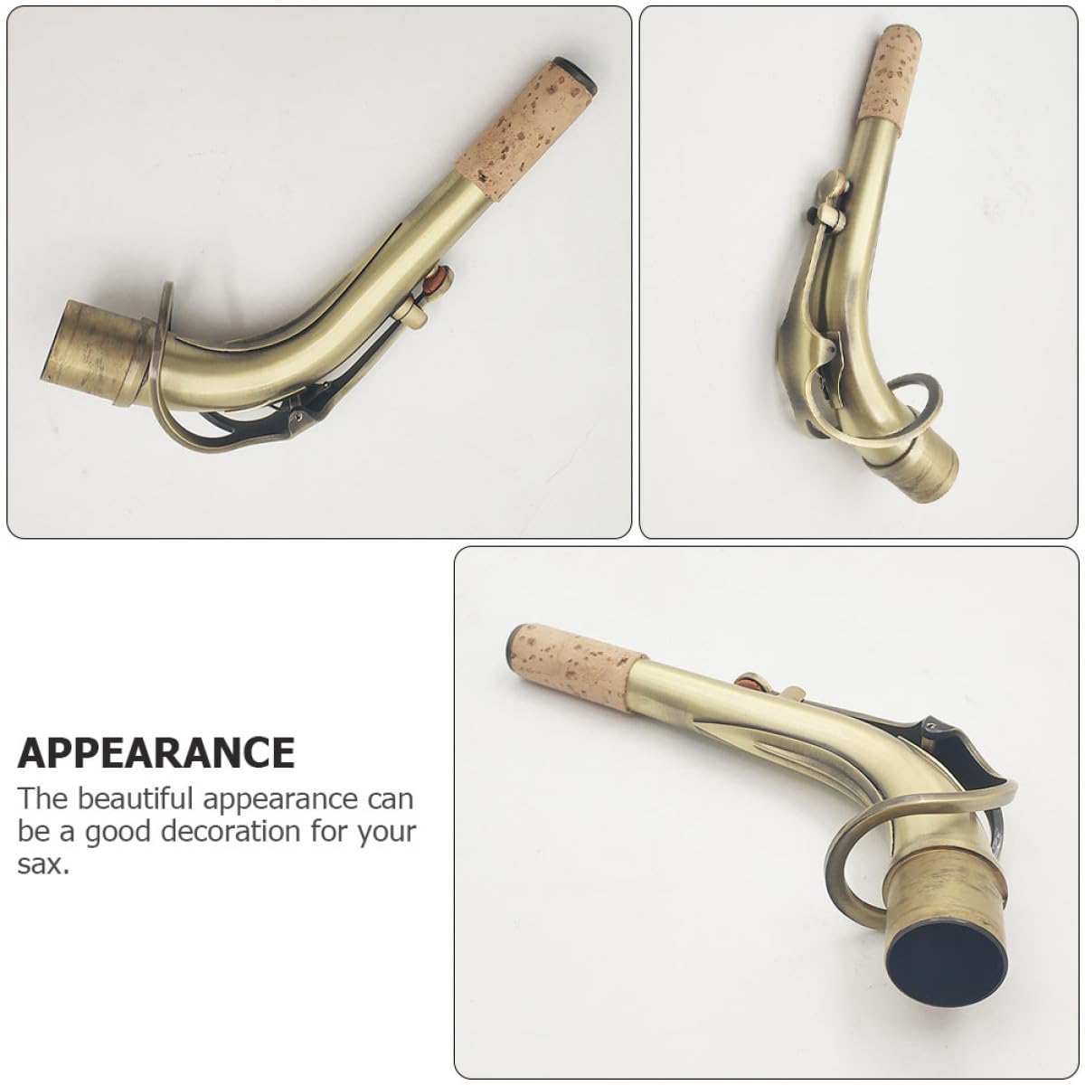 Saxophon Biegungshals aus Messing 24,5mm Durchmesser Antik für Altsaxophon mit Transparentem Klang und Praktischem Design im Musikstudio Zubehör