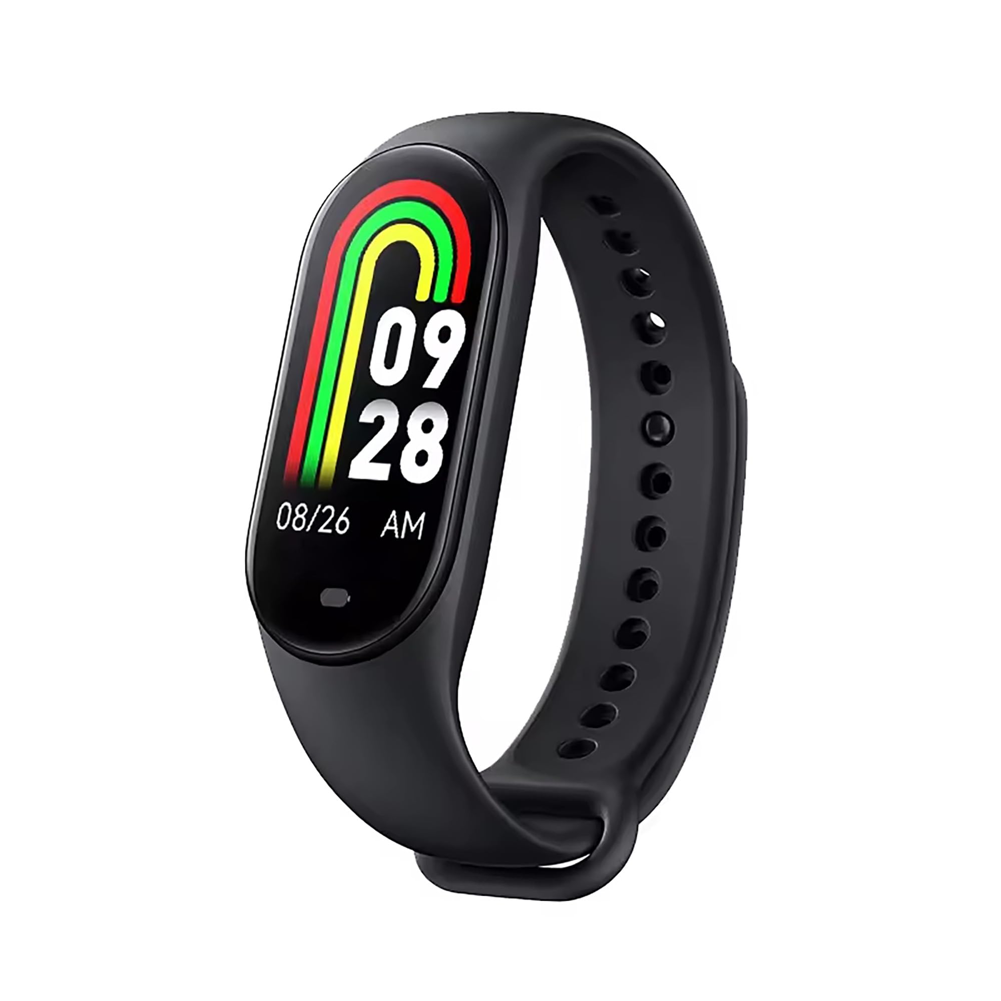Banda Inteligente M8 8 Frecuencia Cardíaca Oxigenación IP67 Impermeable Sueño Carga Magnética (Negro)
