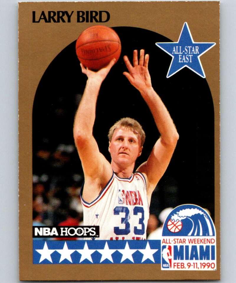 1990-91 Hoops #2 Larry Bird AS NM-MT SP Celtics Basketball Trading Card