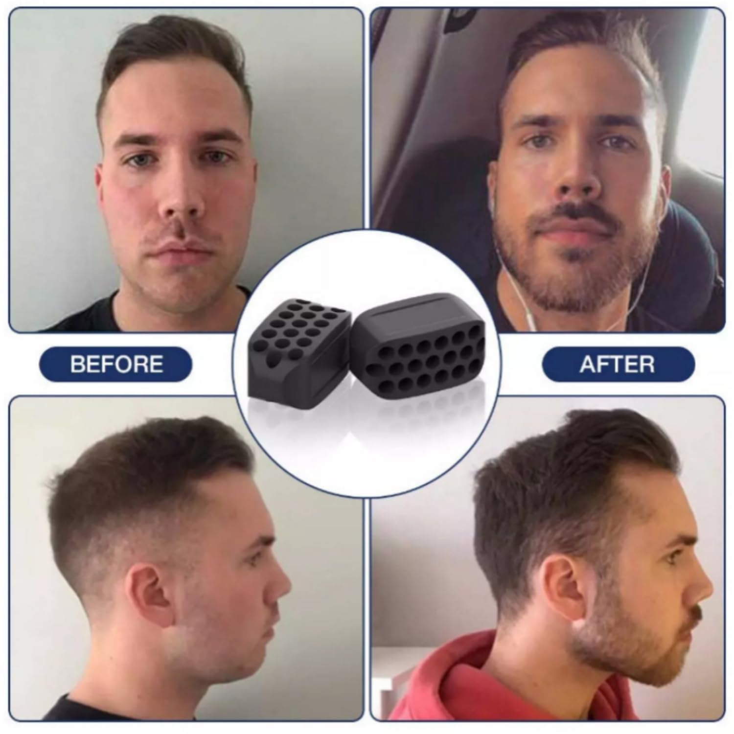 Jawline Trainer, 6 sztuk silikonowych Jawline Trainer Jawline Balls Jawline Exercise, podwójny podbródek, do ćwiczeń mięśni twarzy, mężczyzn i kobiet