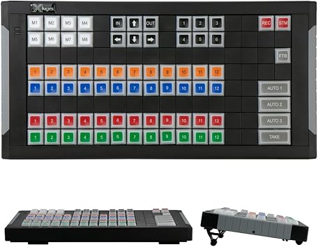 X-keys XKE-128 Programmable Keyboard Video Switcher Kit for vMix or Central Control 128 Key, Keys Only Made in USA