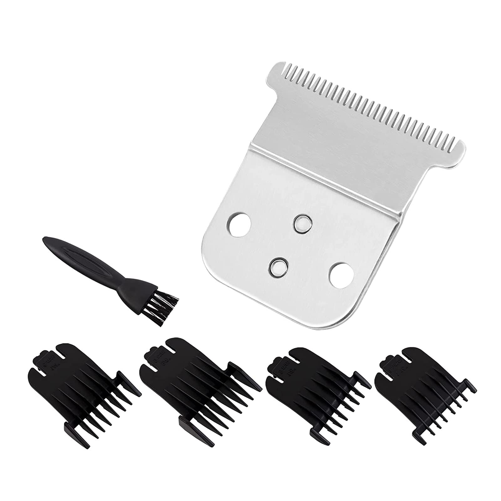 Replacement T-Blade Set for Andis D7/D8 Steel Blade, Compatible with Andis SlimLine Pro Li D7/D8 Hair Clipper Trimmer (silver)