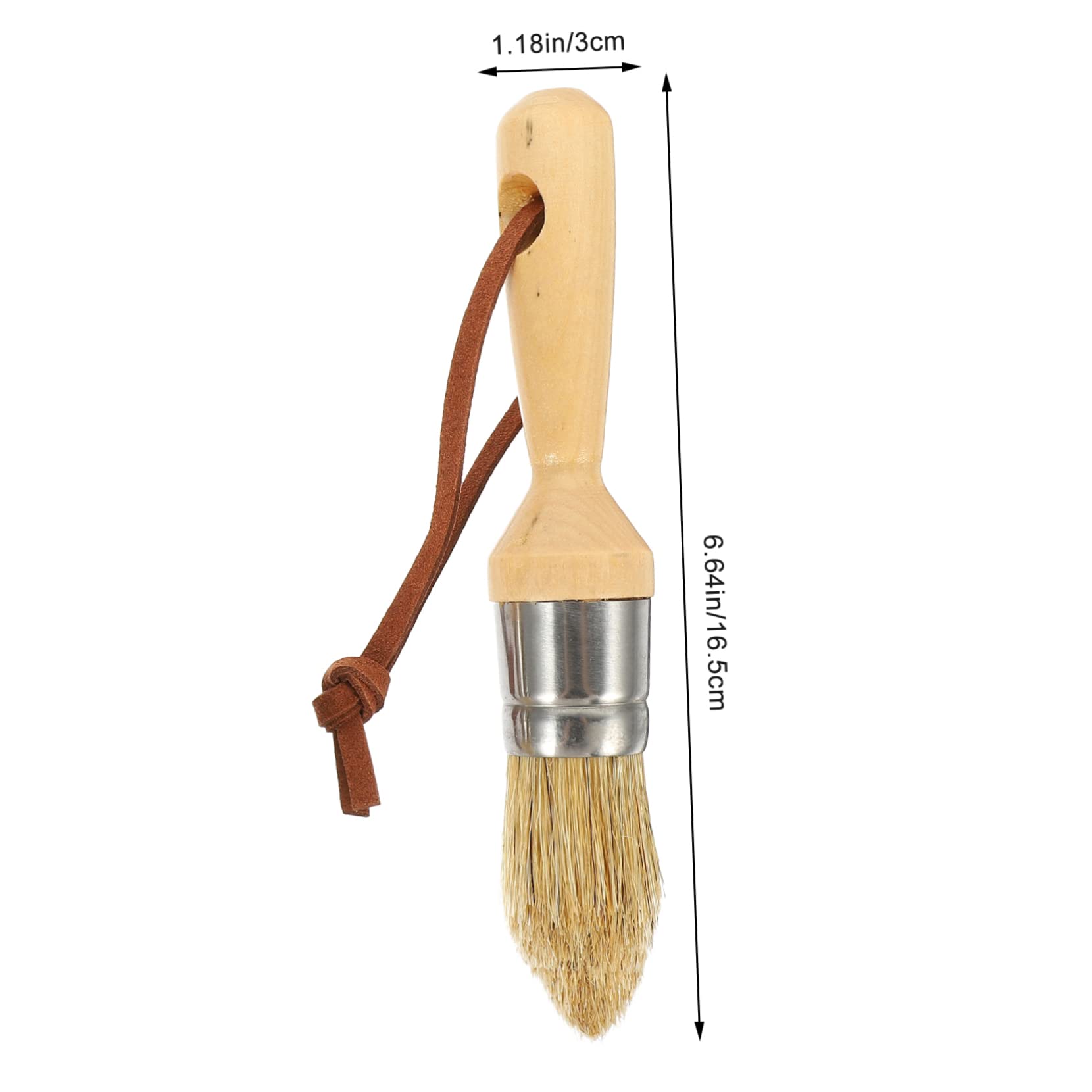 Operitacx 9 Pièces Brosse Ronde en Hêtre Pinceau pour Meubles Pinceau De Ménage Brosse à Cire Ronde Aquarelle Mural en Bois se à Cire pour Meubles x Vernis Majeur