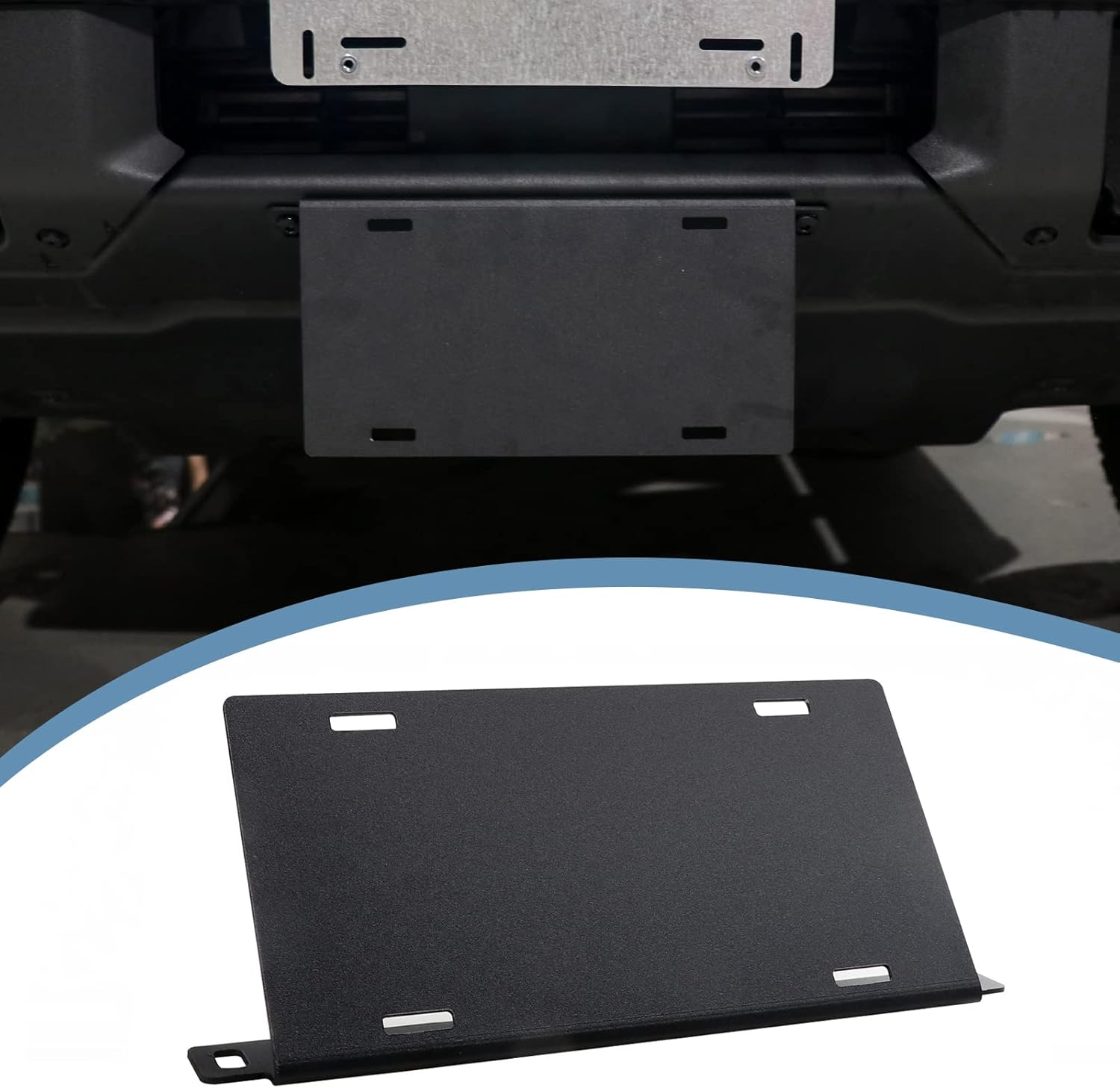 Front License Plate Frame for 2021-2025 2026 Ford Bronco 2 Door 4 Door,Bumper License Plate Mount
