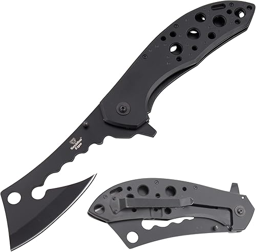 Snake Eye Tactical Every Day Carry Mini-Cleaver Style Blade Gaint Cuchillo plegable  Cuchillo de bolsillo de supervivencia al aire libre  Cuchillo
