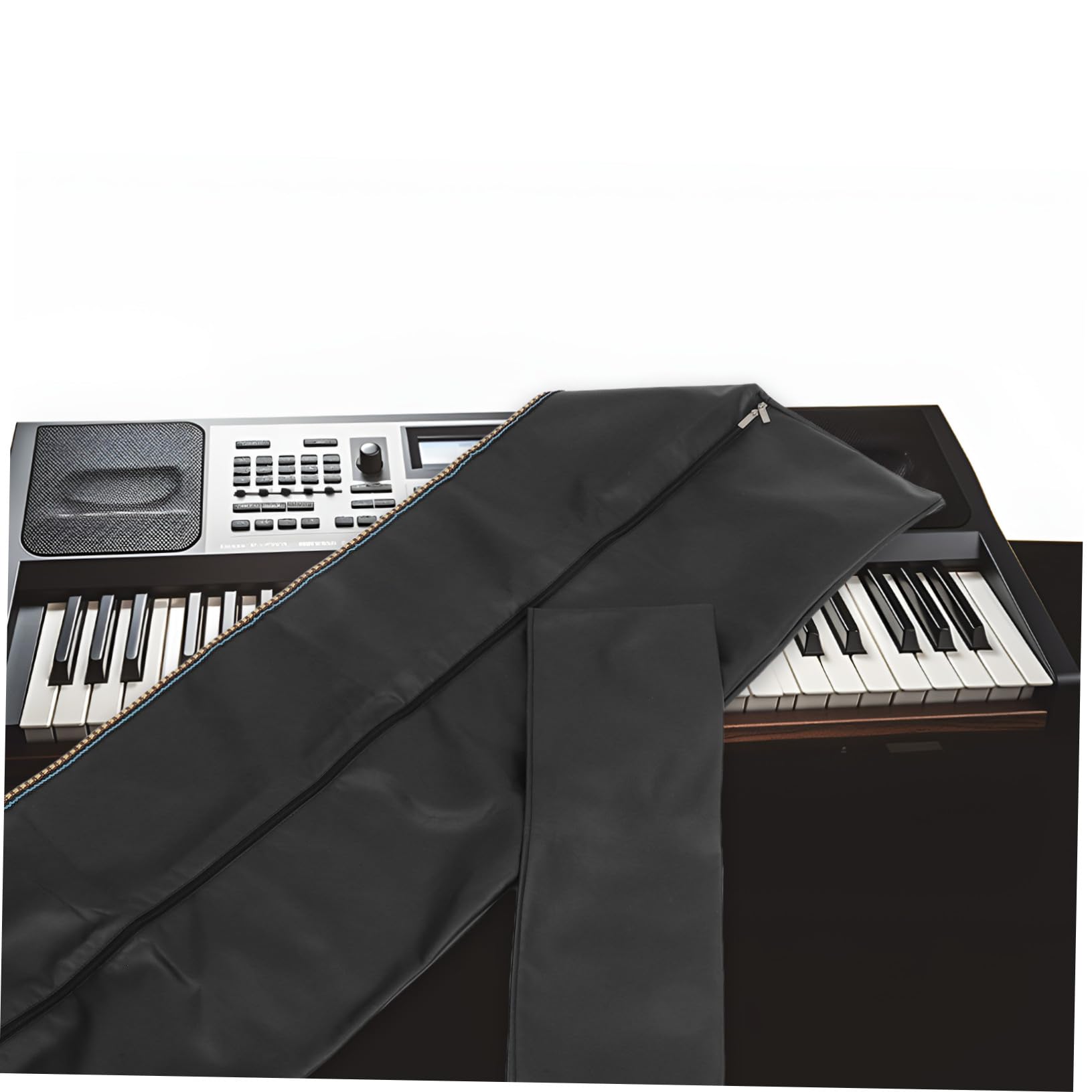 TOYANDONA Klawiszowy Pokrowiec Klawiaturę Pianina Cyfrowego Ochronny Pokrowiec Instrument Trwały Materiał Odporny Kurz z Osłoną Stojak Nuty Do Pianin i Keyboardów Elektronicznych