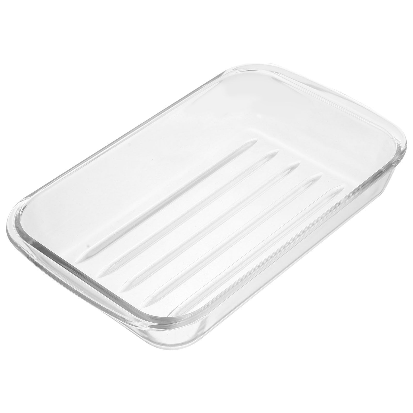 STOBAZA Fuente de Vidrio Templado para Hornear 1.5l Resistente al Calor y Congelador, Bandeja Grande para Horno y Microondas, Diseño Práctico y Versátil para Cocina