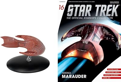 #16 Star Trek FERENGI Marauder Eaglemoss Die-Cast Metal Ship from UK w Magazine