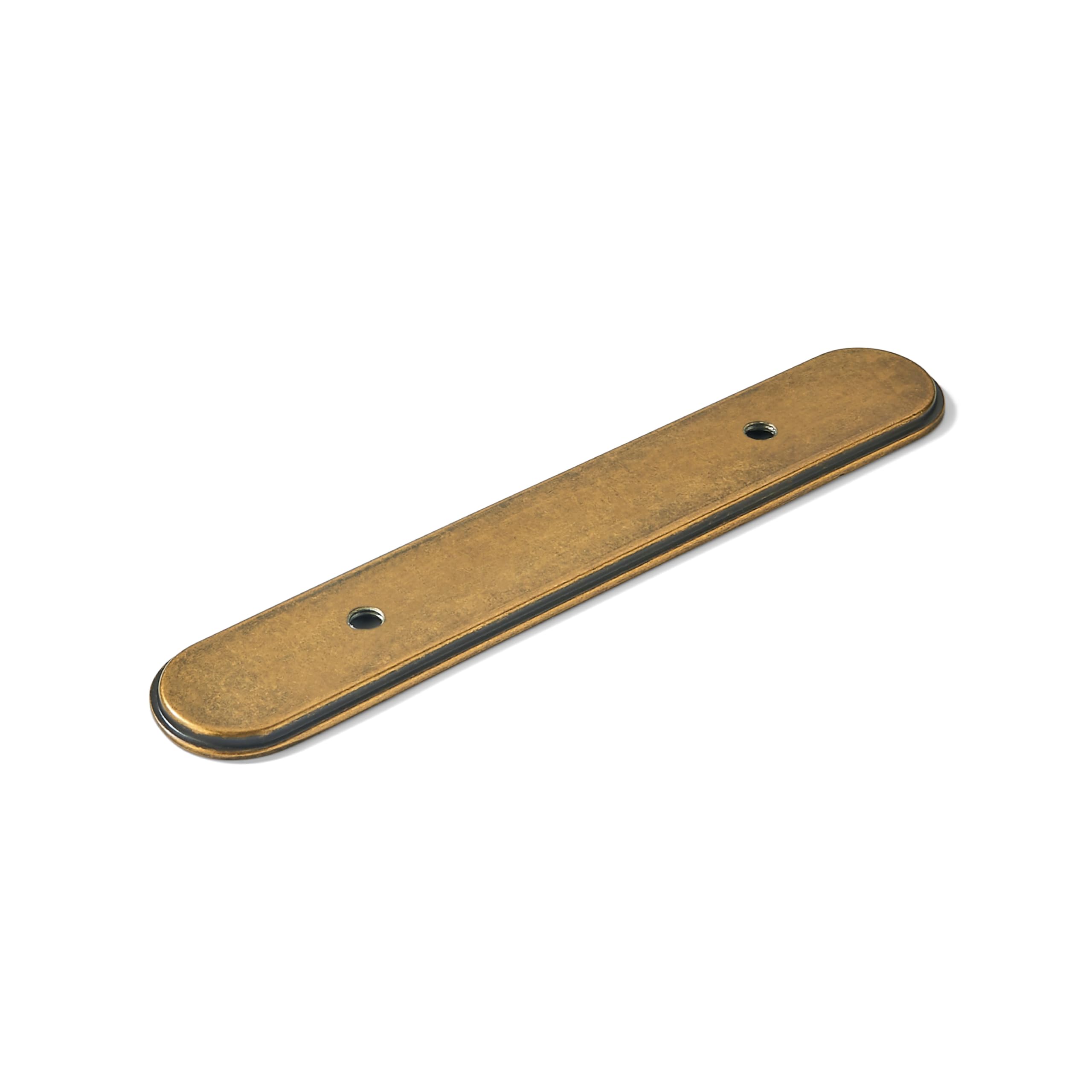 AMZ - 371 Antique Brass Cabinet Pulls with Backplates CTC 3 in (76 mm)