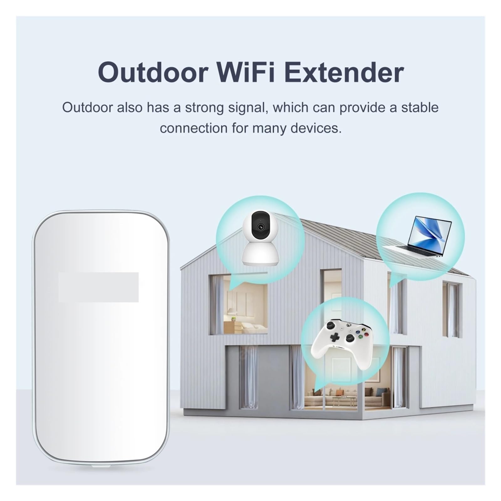 Amplificatore WiFi Da Esterno Resistente Alle Intemperie - Modalità Ripetitore/AP 1200 Mbps For Capannoni, Garage E Camper, Facile Installare Copertura più ampia