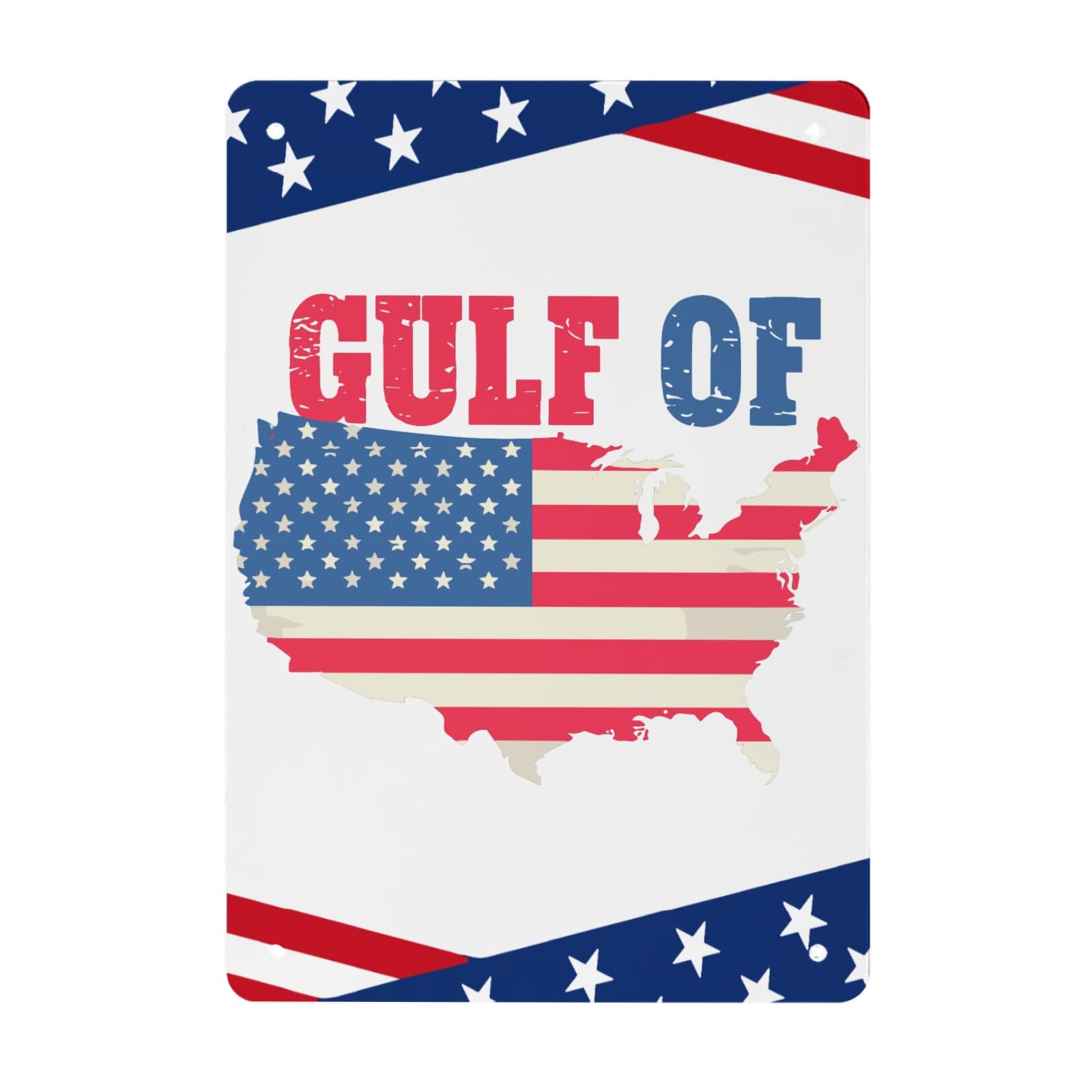 America's Gulfs Of Mexico Tin Sign Metal Wall Decor For Farm 8x12 Inch