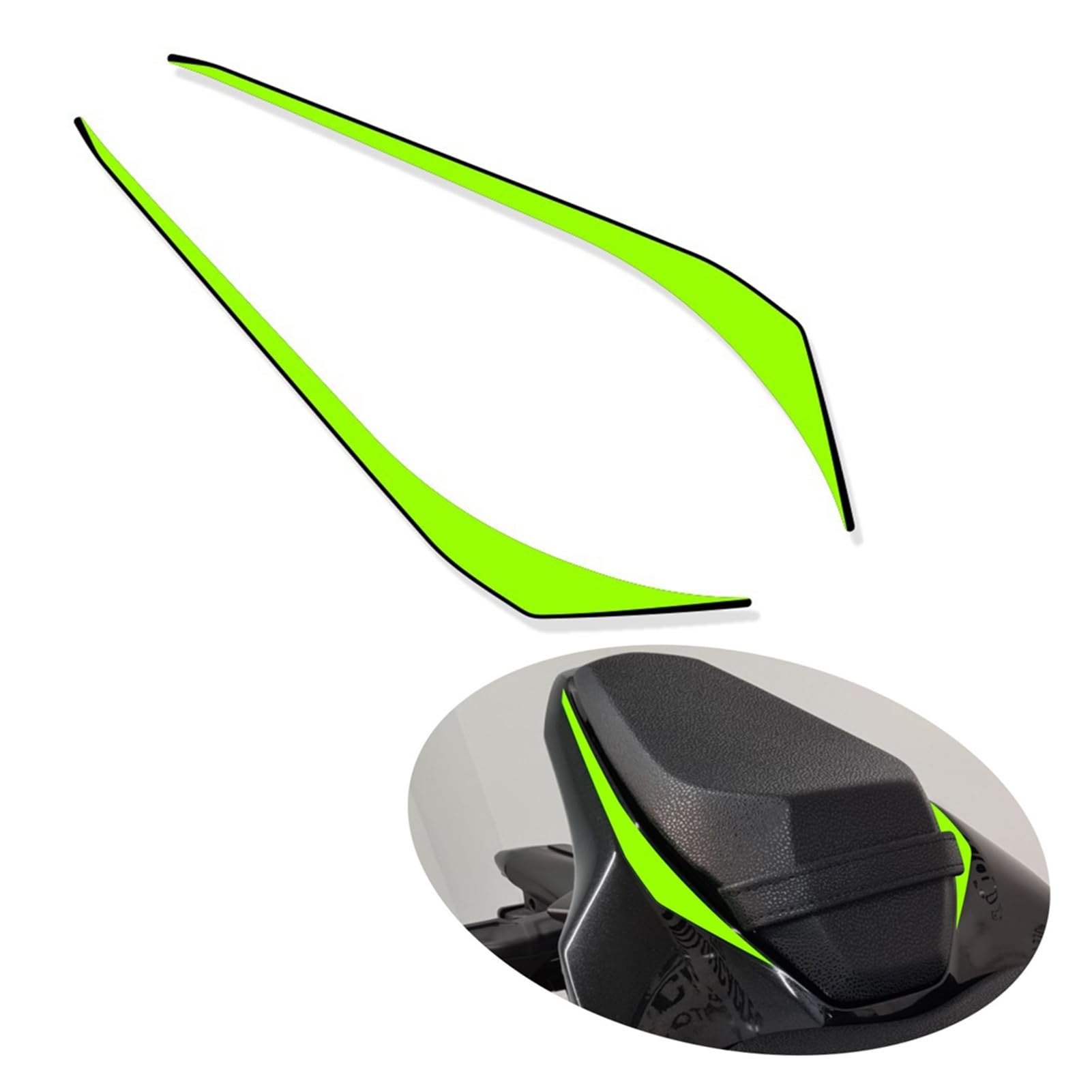Compatibile con Z900 Z 900 Adesivo for carenatura con gobba di coda Linea rossa Adesivo for sedile posteriore Decalcomanie Adesivi a colori personalizzati (Color : A-6)
