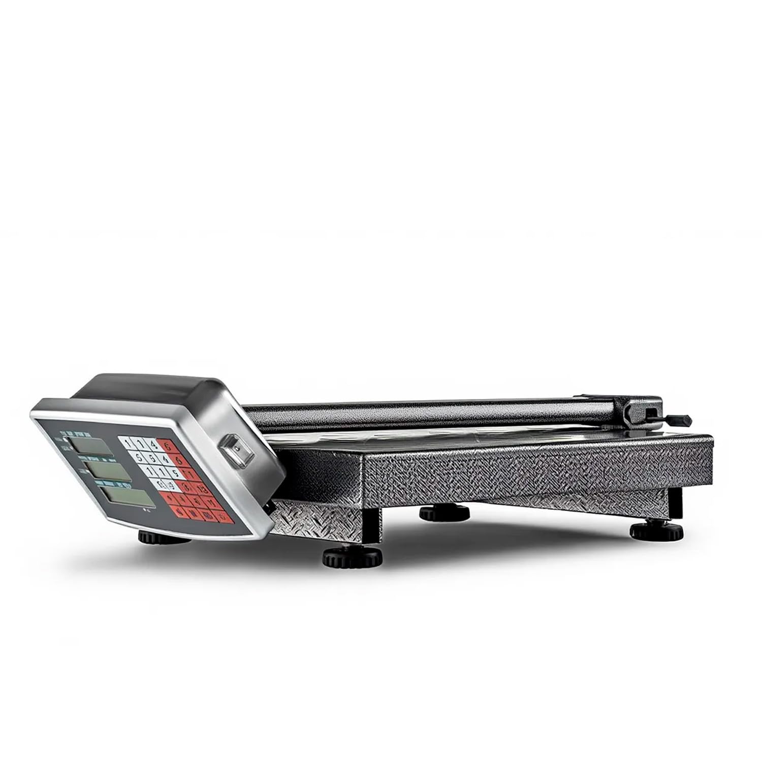 Bilancia Digitale Industriale 300 kg Piattaforma 40x50 cm Acciaio Inox Display LCD Retroilluminato