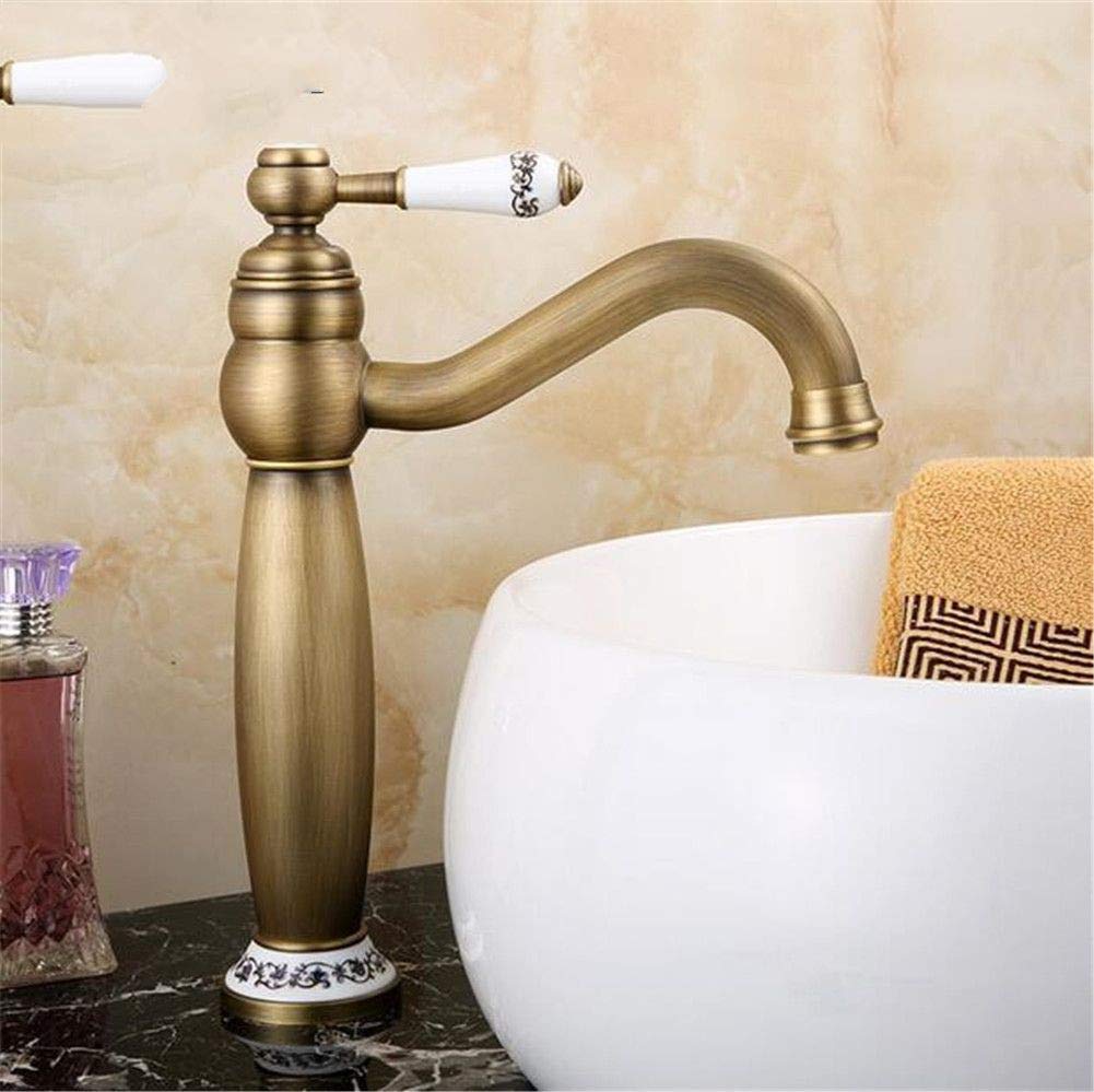 Cuarto De Baño De Cerámica Antigua De Cuenca Del Grifo Del Fregadero De Cocina De La Vendimia Tap Tap Latón Torneira Mezclador Del Lavabo Del Grifo De Agua A Pequeña Banheiro