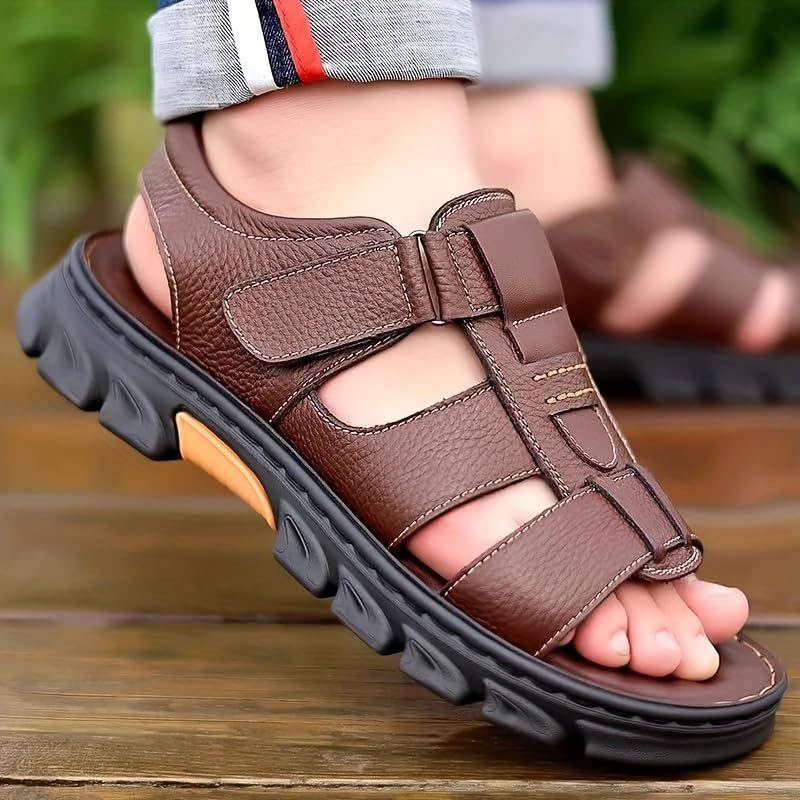 Men's Summer Sandals Open Toe Sandals, Non-Slip Comfortable Beach Shoes4