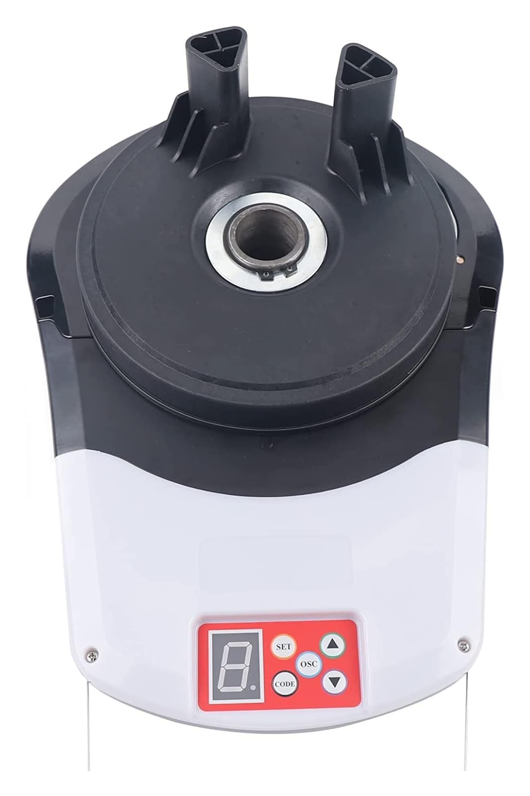 Abridor automático de puerta de garaje, motor de persiana enrollable resistente con 2 controles remotos para almacén o granero