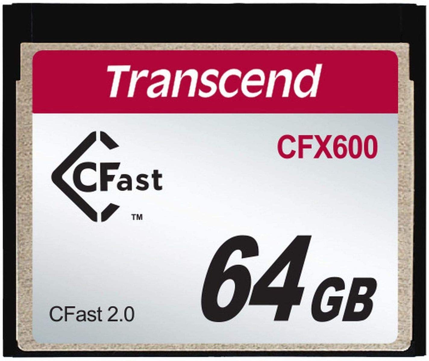 Carte Mémoire Transcend TS64GCFX600 CFast 2.0 64 Go - Haute Vitesse - Neuf