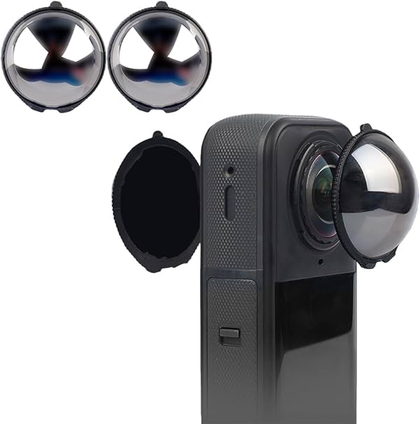 Filtro ND64 para Insta 360 X5, reducción de luz de 6 pasos, lente con auto-detección, densidad neutra, vidrio óptico multicapa para accesorios de cámara de acción X5 (paquete de 2)