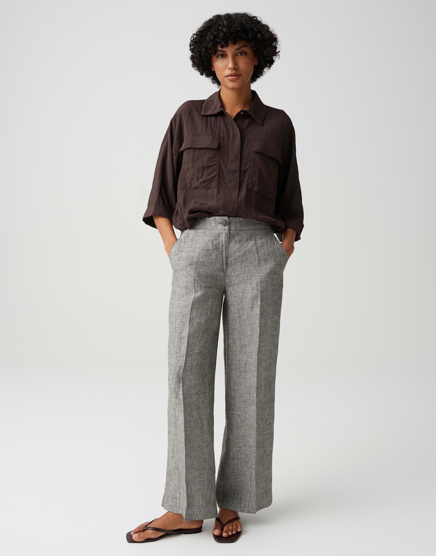 OPUS Damen City Pants | MAIKITI Light Relaxed City Pants aus reinem Leinen